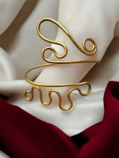 waves-brass-armcuff