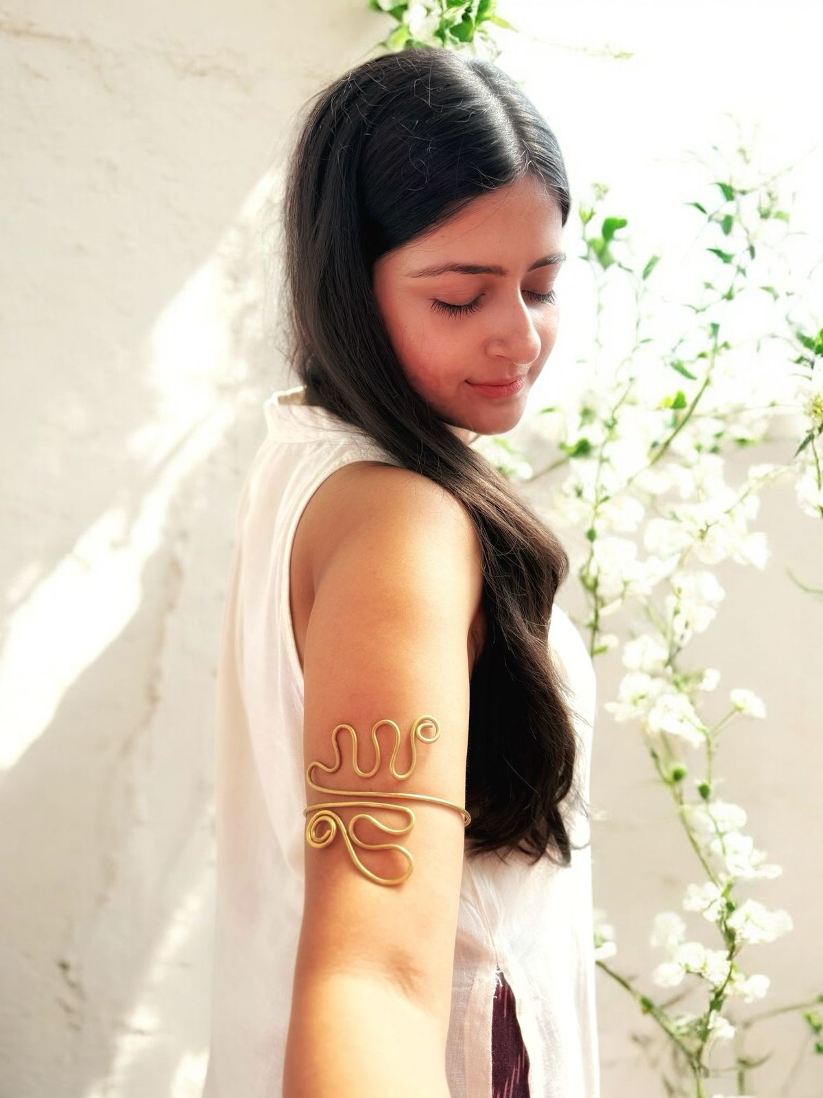 Eye of Horus Brass Armcuff