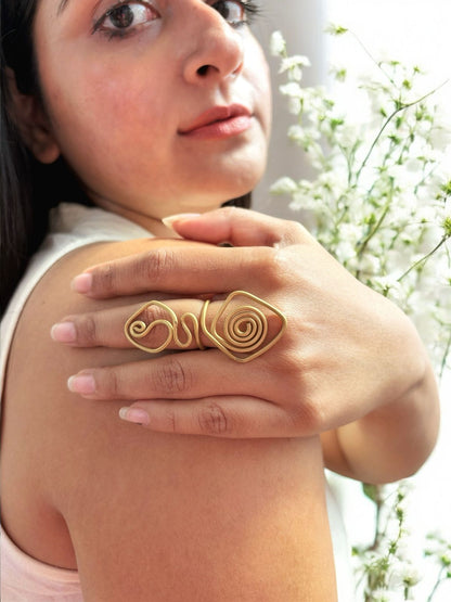 spiral-snake-statement-brass-ring