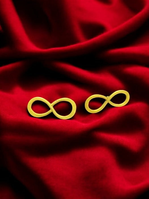 infinity-brass-stud-earrings