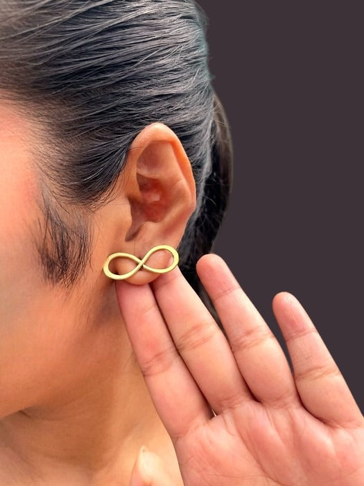 infinity-brass-stud-earrings
