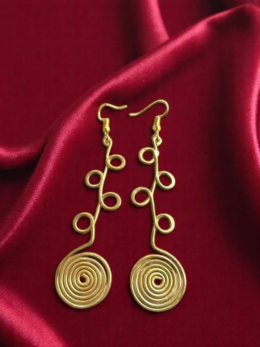 four-point-creeper-spiral-brass-earrings