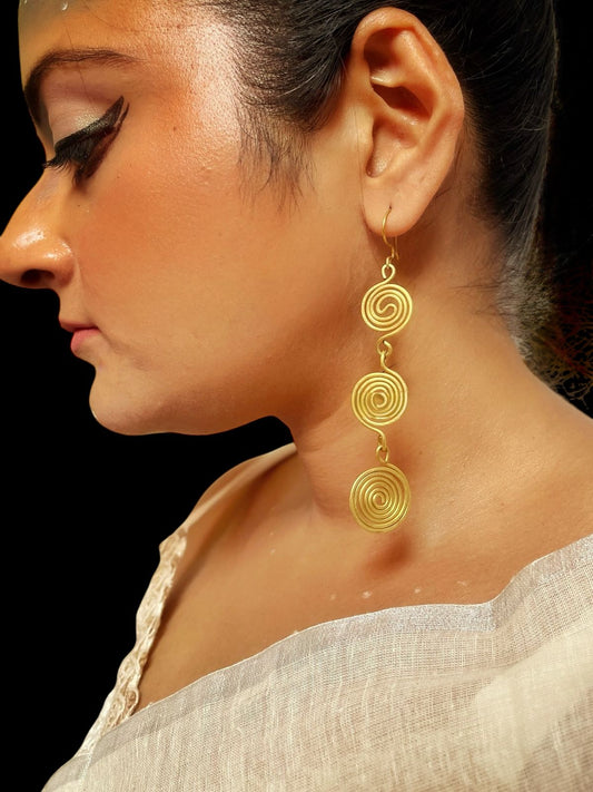 triple-spiral-brass-earrings