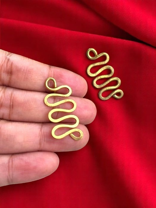 snake-brass-stud-earrings