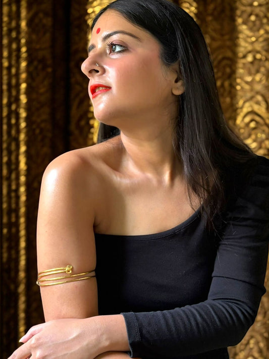 Parallel Universe Brass Arm Cuff