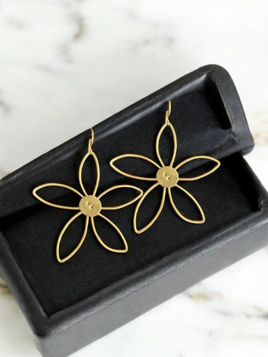 big-flower-brass-earrings