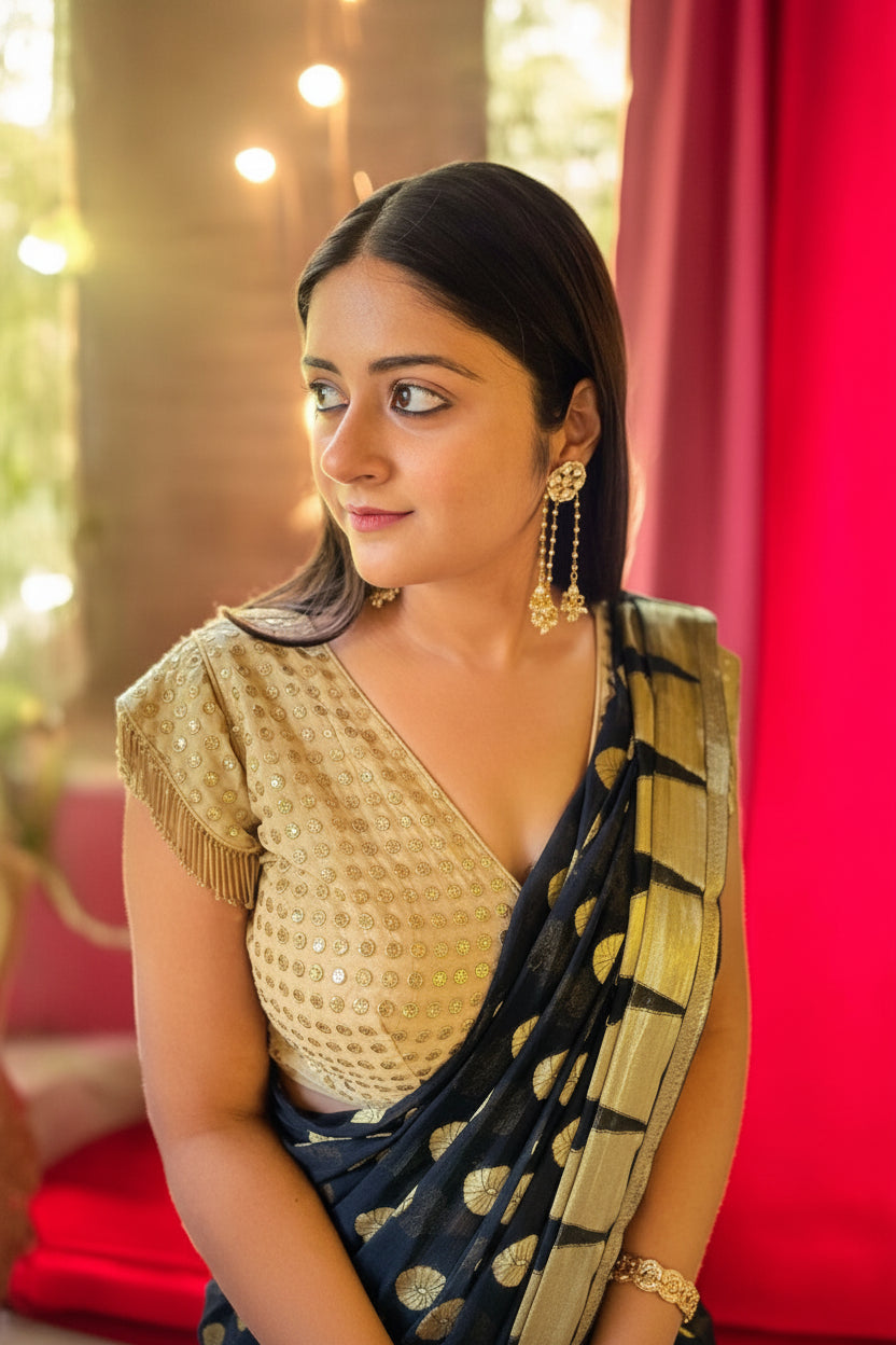 Bling it on Blouse - Golden