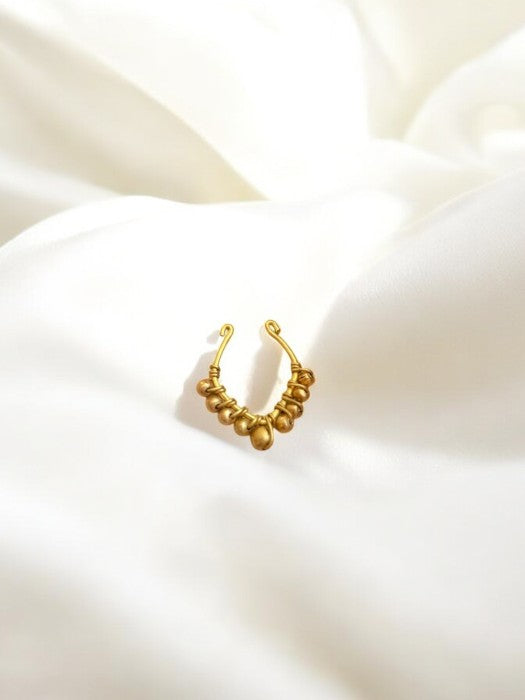 Womaniya No-Piercing Nose Pin Set (Set of 5)