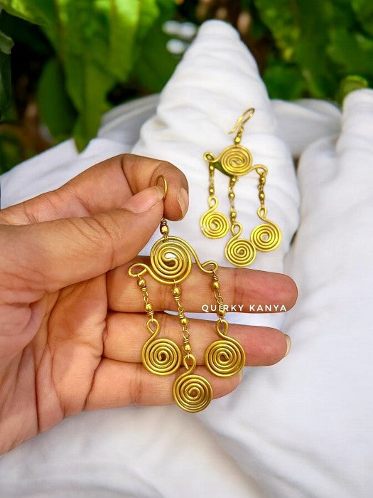 cascading-spirals-brass-earrings