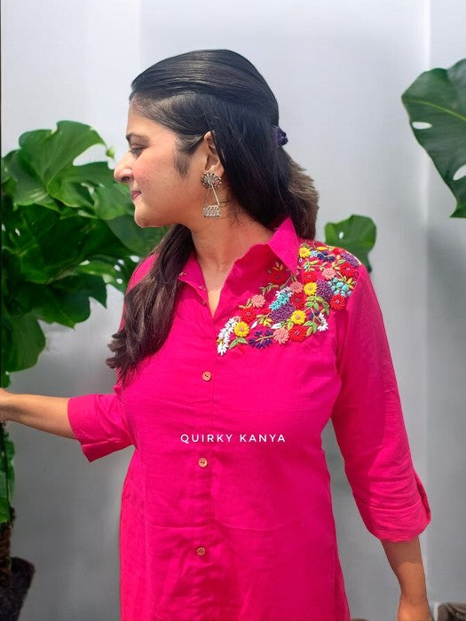 guldasta-embroidered-cotton-shirt-dress