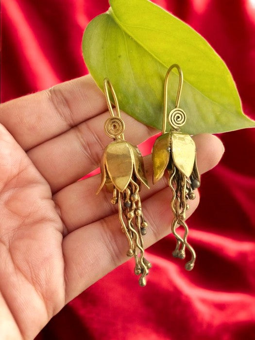 Jhumkolata Brass Dangler Earrings