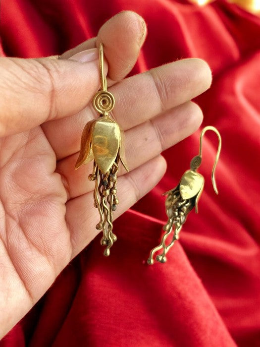 Jhumkolata Brass Dangler Earrings