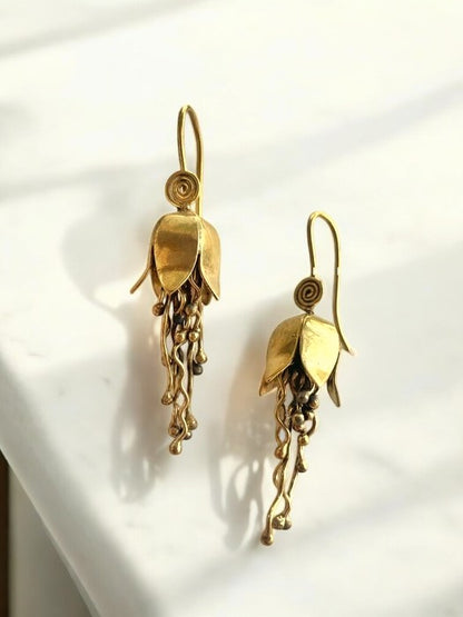 Jhumkolata Brass Dangler Earrings