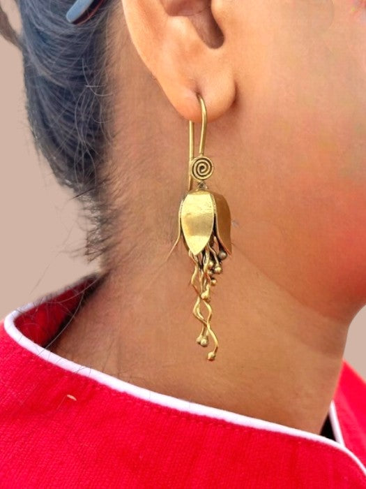 Jhumkolata Brass Dangler Earrings