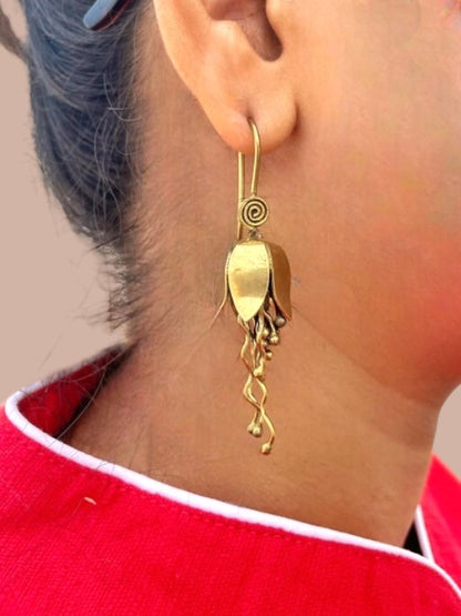 Jhumkolata Brass Dangler Earrings