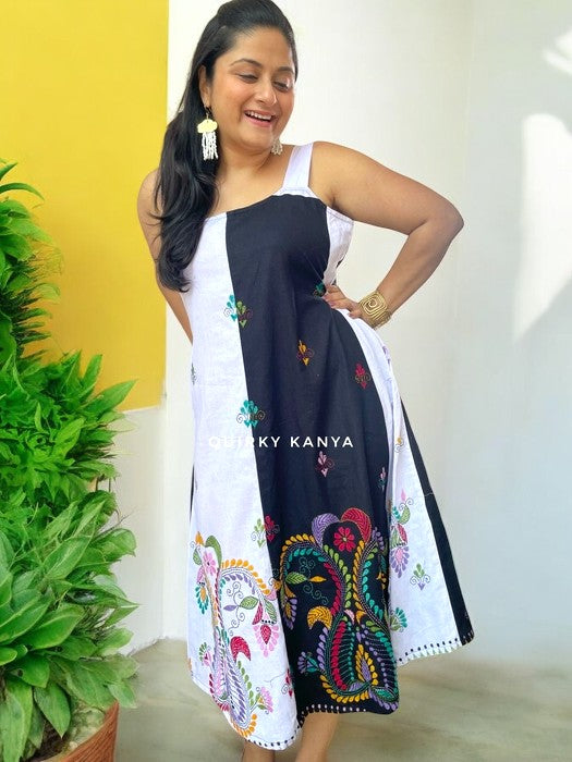 khushi-kantha-cotton-a-line-dress