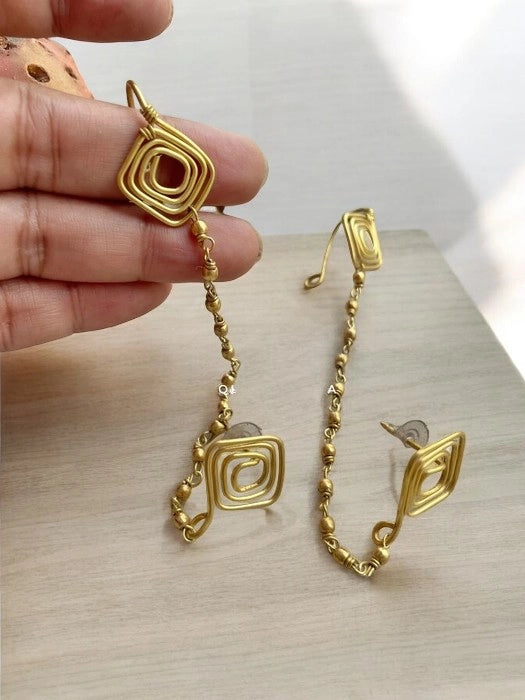 kite-spiral-chained-brass-earcuffs