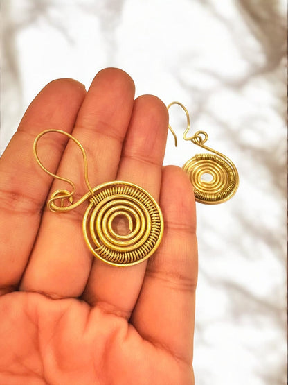 tiny-wired-spiral-brass-earrings