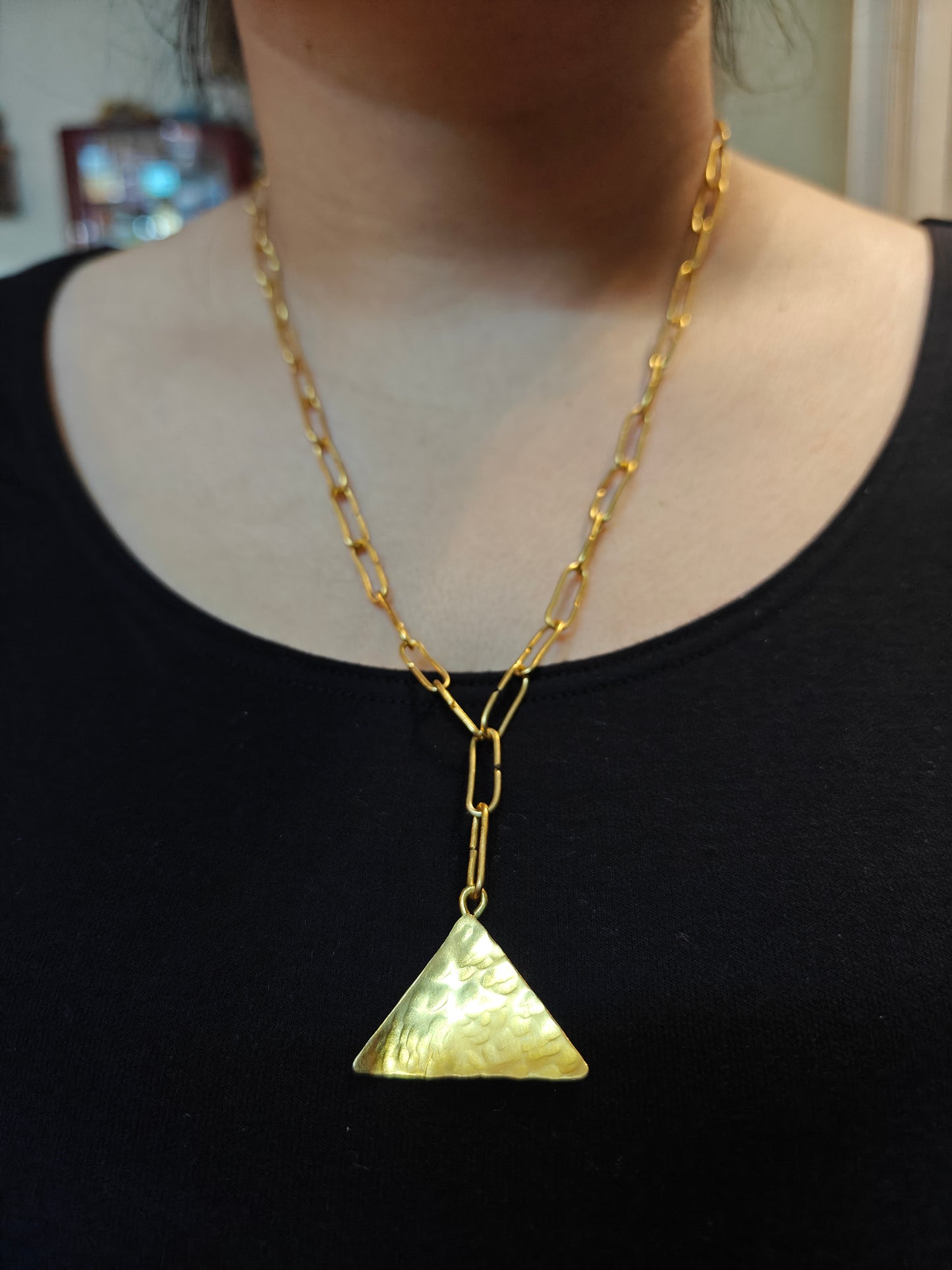 Valentine's Gift Box - Handmade Brass Pendant Necklace Set ( of 4)