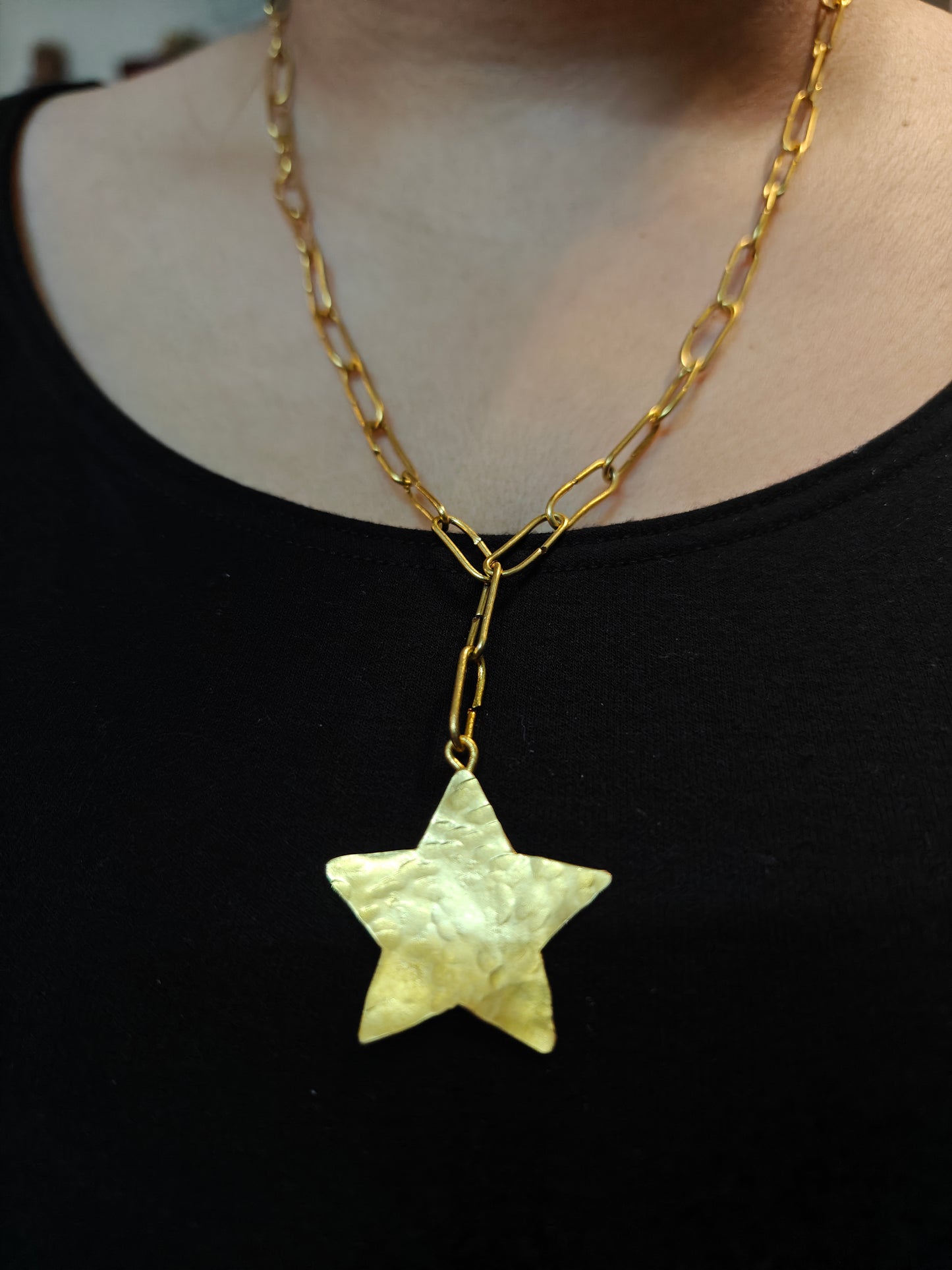 Valentine's Gift Box - Handmade Brass Pendant Necklace Set ( of 4)