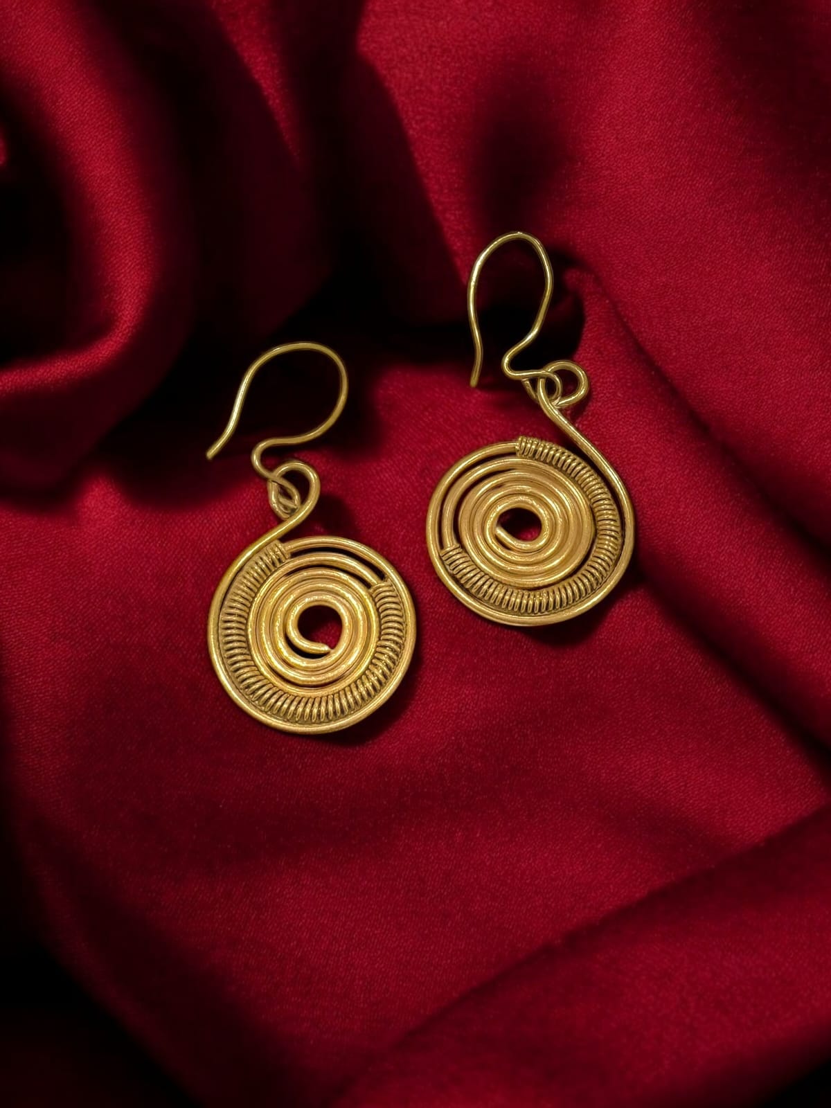 tiny-wired-spiral-brass-earrings