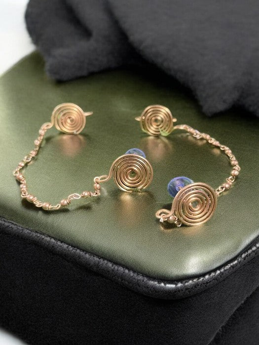 round-spiral-chained-brass-earcuffs