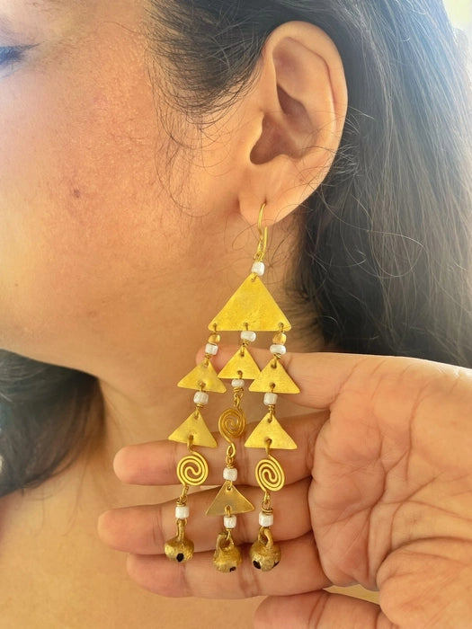 triangle-chandelier-brass-earrings