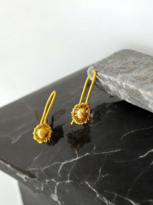 tiny-round-brass-earrings