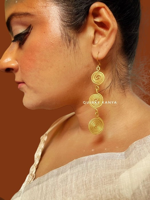 triple-spiral-brass-earrings