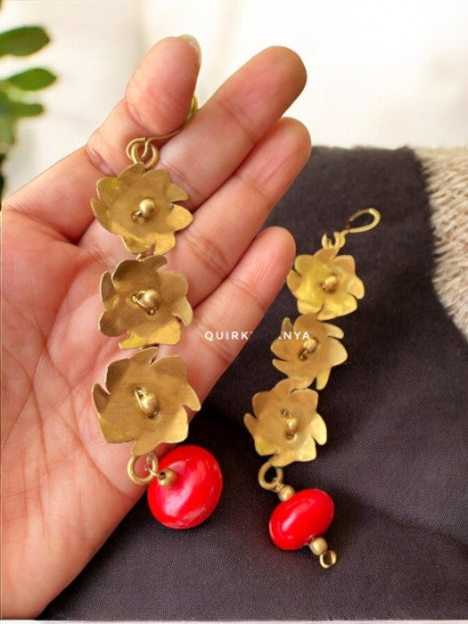 triple-shiuli-red-stone-brass-earrings