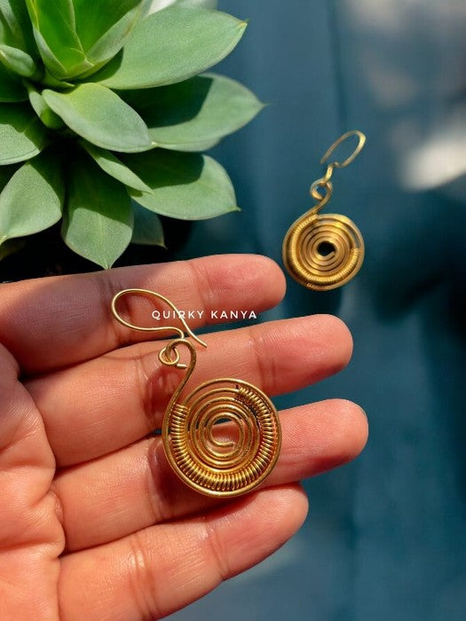 tiny-wired-spiral-brass-earrings